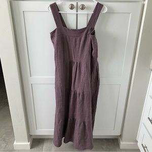 Women’s maybe collection 100% linen dress lilac medium